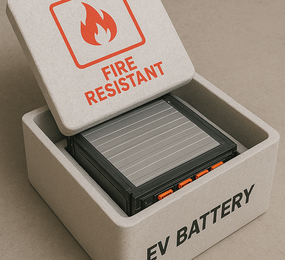 fire retardant ev battery packaging img1 fire retardant ev battery packaging